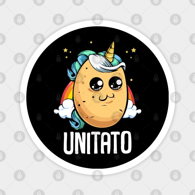 Unitato - Cute Kawaii Unicorn Magical Potato Magnet by Lumio Gifts